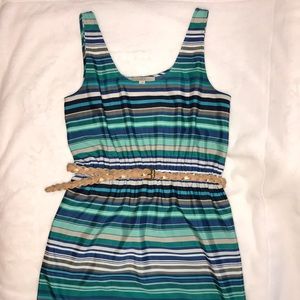 Ann Taylor LOFT multicolored stripe dress